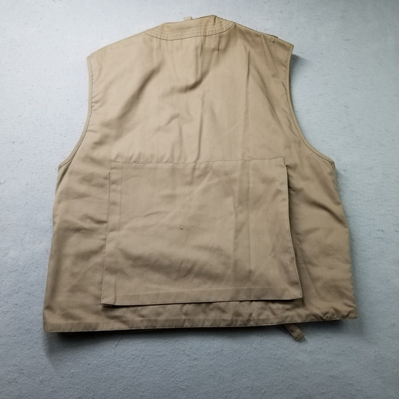 Moose Creek Fishing Vest Mens Size XL Brown Fly Fish Pockets Utility - Picture 9 of 11